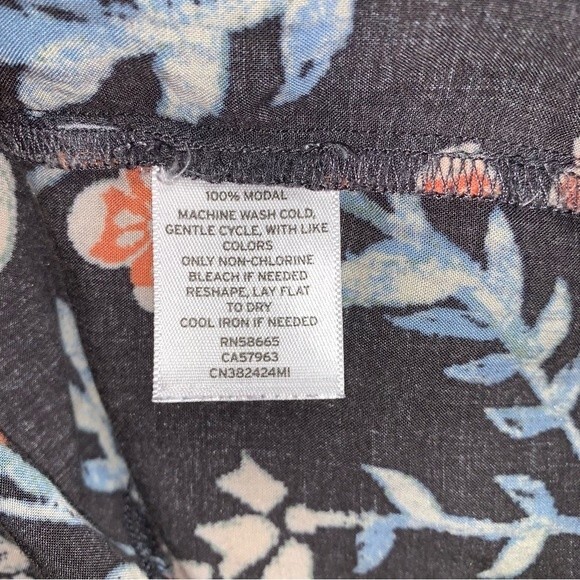 Bohemian Floral FLowy Women’s Blouse Women’s XL Loose Fit Shirt Top by Caslon - Picture 7 of 8